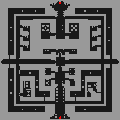 แผนที่ย่อย Cursed Abbey Dungeon B2