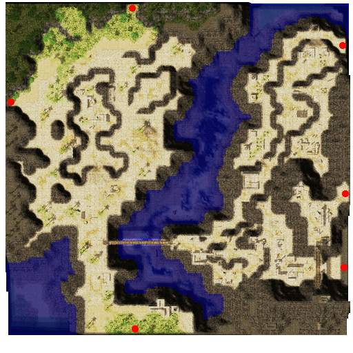 แผนที่ย่อย Fortress Saint Darmain (West)