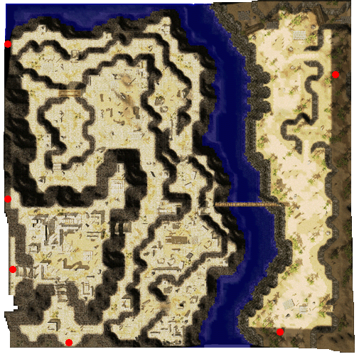 แผนที่ย่อย Fortress Saint Darmain (East)