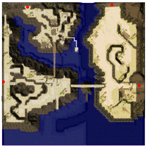 แผนที่ย่อย Fortress Saint Darmain (South