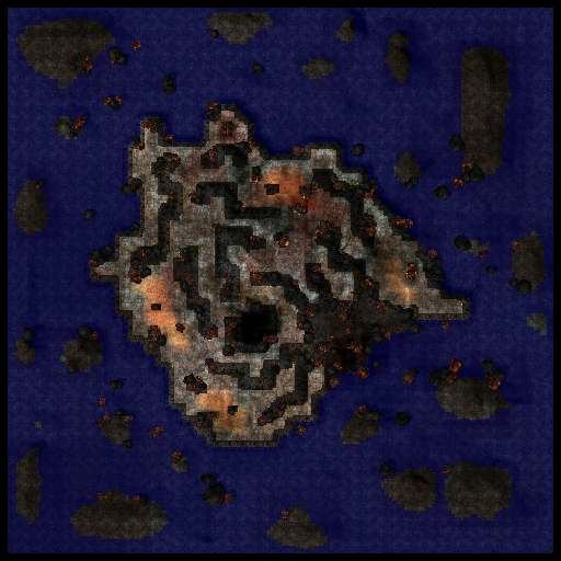 แผนที่ย่อย Volcanic Island of Krakatoa