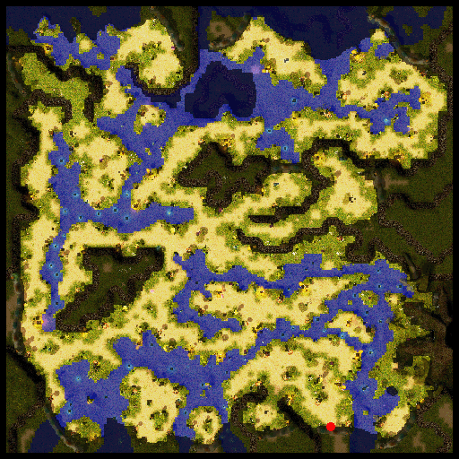 Contact location map: School of Fish